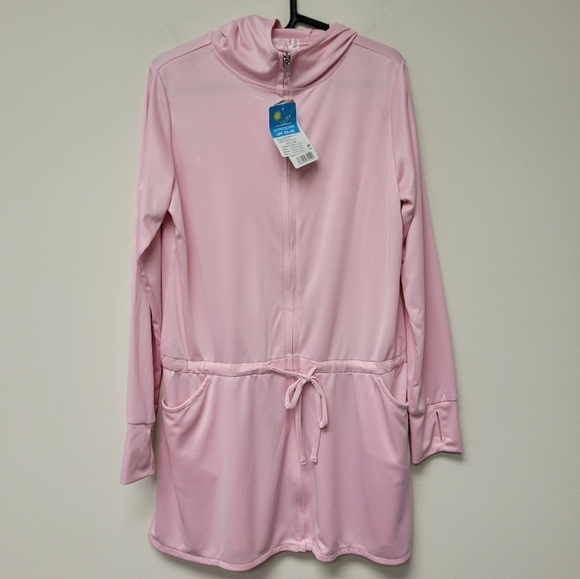 Sanrio Little Twin Stars Lala Hooded Narikiri Rash guard Jacket Pink L - Picture 8 of 8